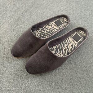 Dolce Vita Gray Velvet Mules